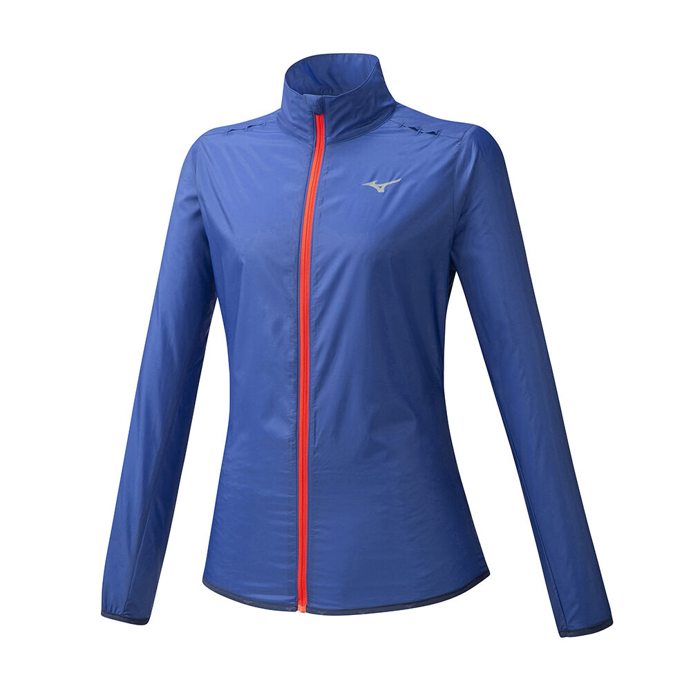 Mizuno Women's Hineri Pouch Running Jacket Blue (J2GE972026-GJD)